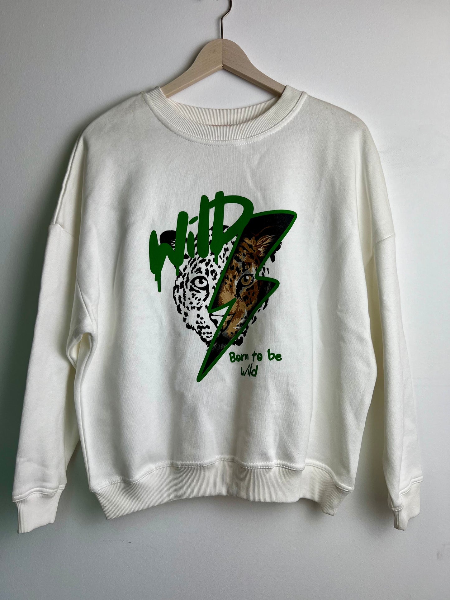 Sudadera Born to be wild verde